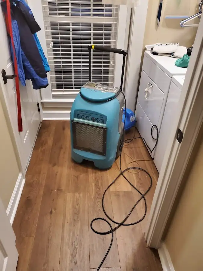 Commercial dehumidifier deployed for Flood Damage Cleanup in Pittsgrove